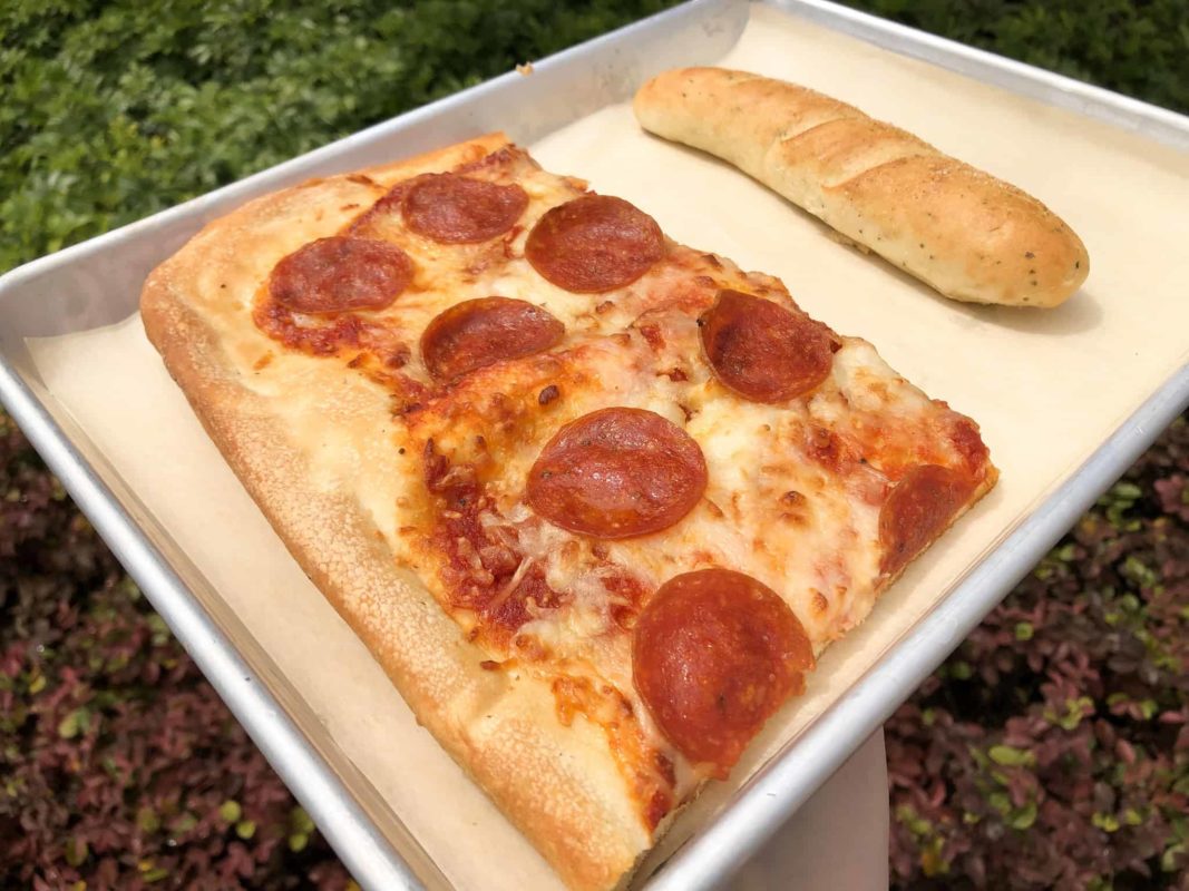 Intermission food court pizza