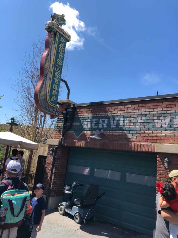 Cars Land Radiator Springs Racers Fast Pass Distribution Construction