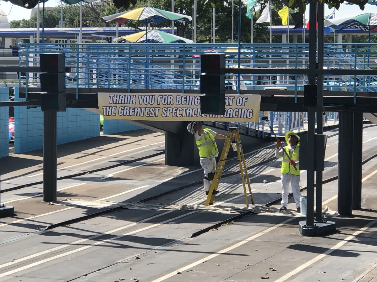 Tomorrowland Speedway Painting and Track Repairs