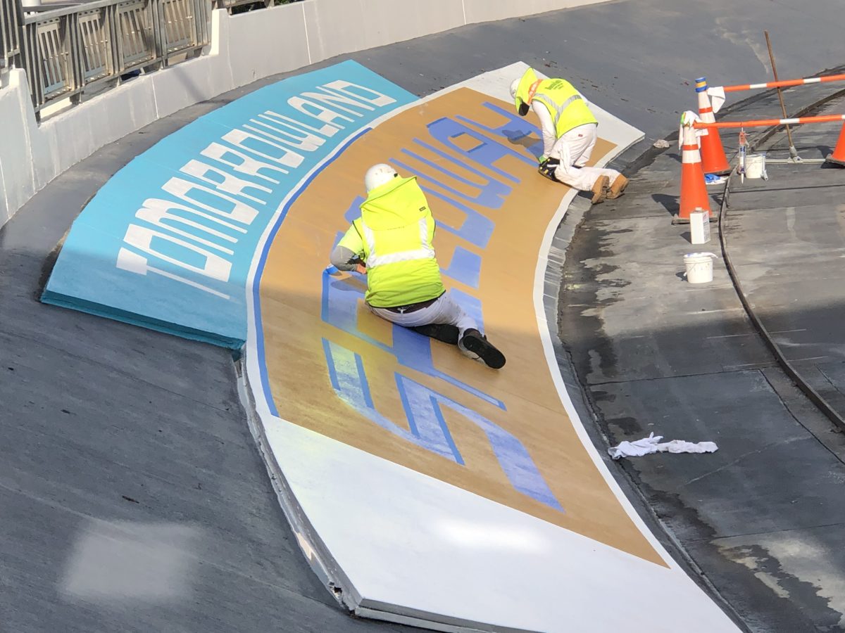 Tomorrowland Speedway Painting and Track Repairs