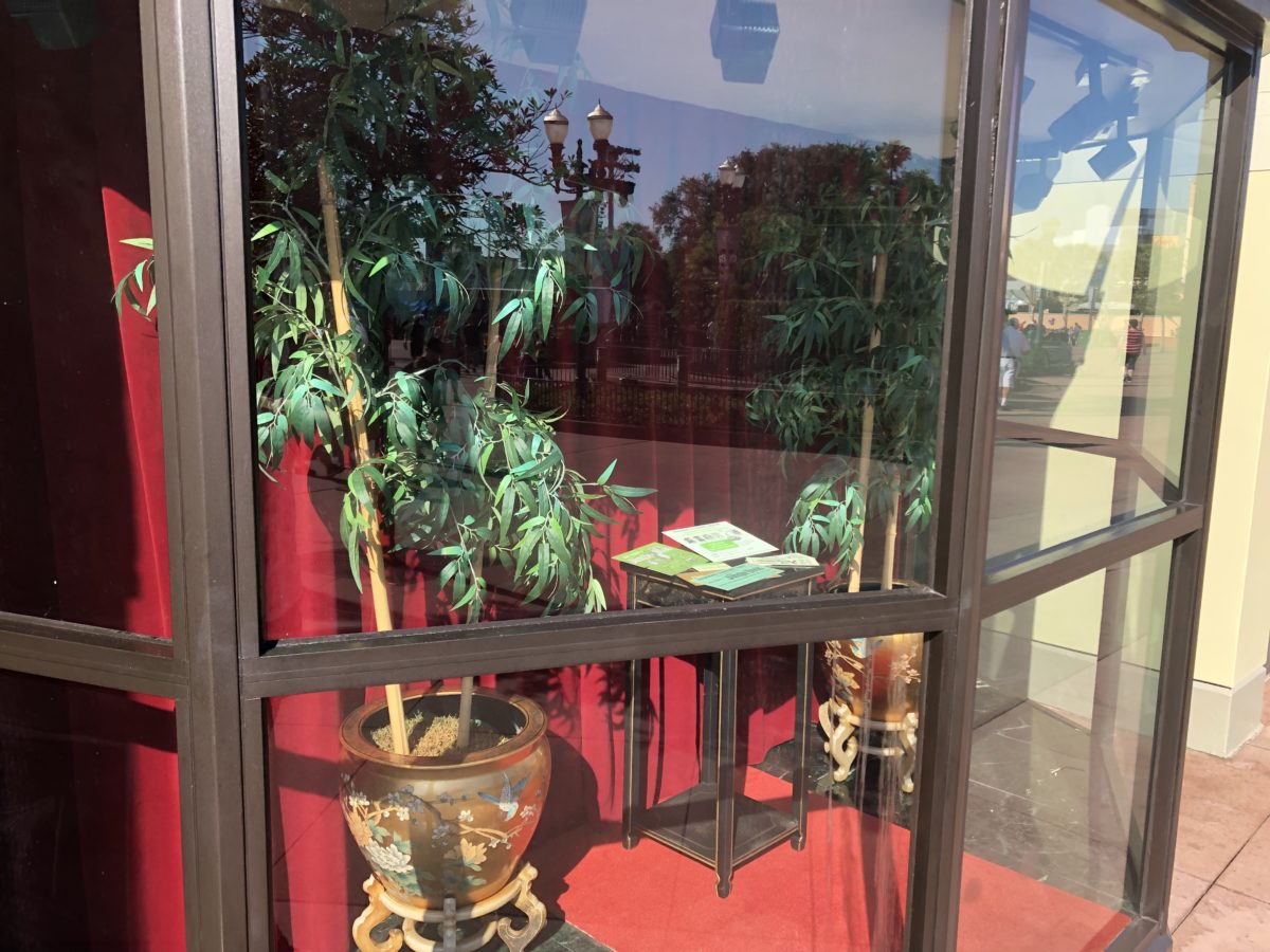 Chinese theater window display 