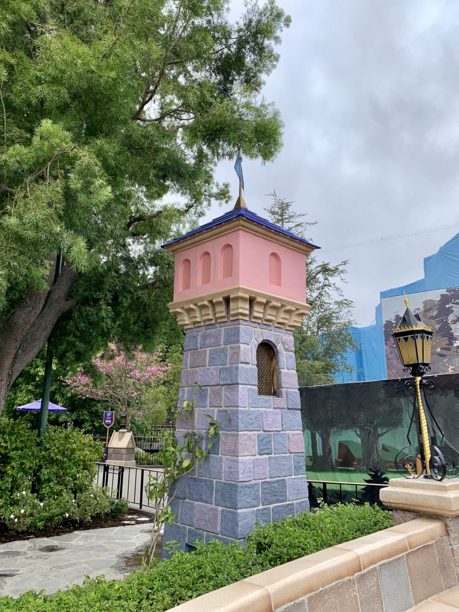 Even More Brickwork and Curb Revealed Sleeping Beauty Castle Disneyland Resort