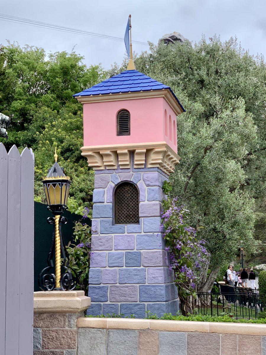 Even More Brickwork and Curb Revealed Sleeping Beauty Castle Disneyland Resort