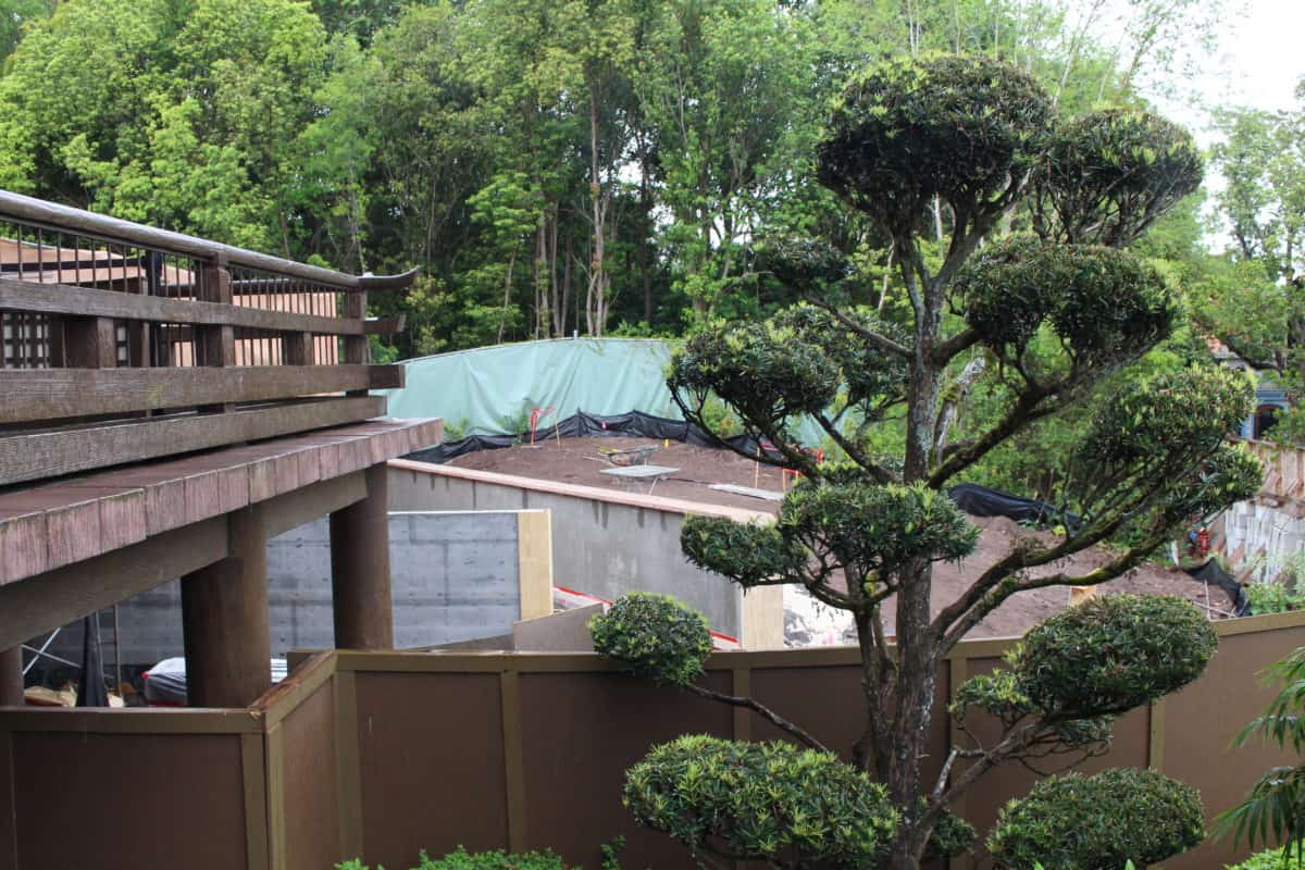 epcot Japan restaurant construction