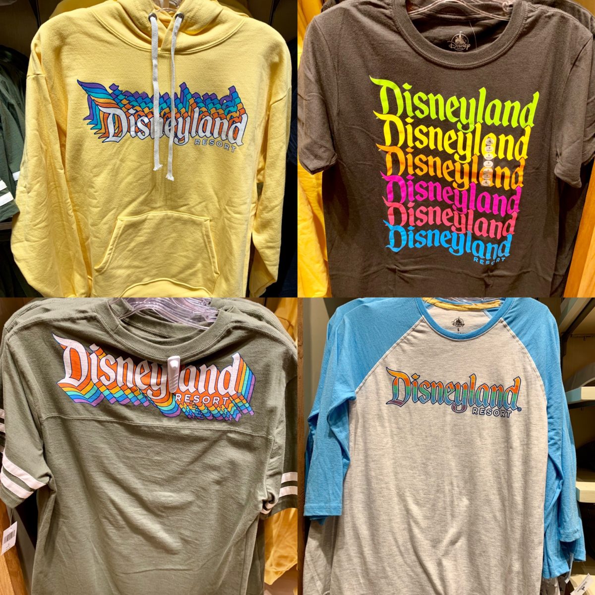 Disneyland Retro-Inspired Rainbow Apparel at Disneyland Resort