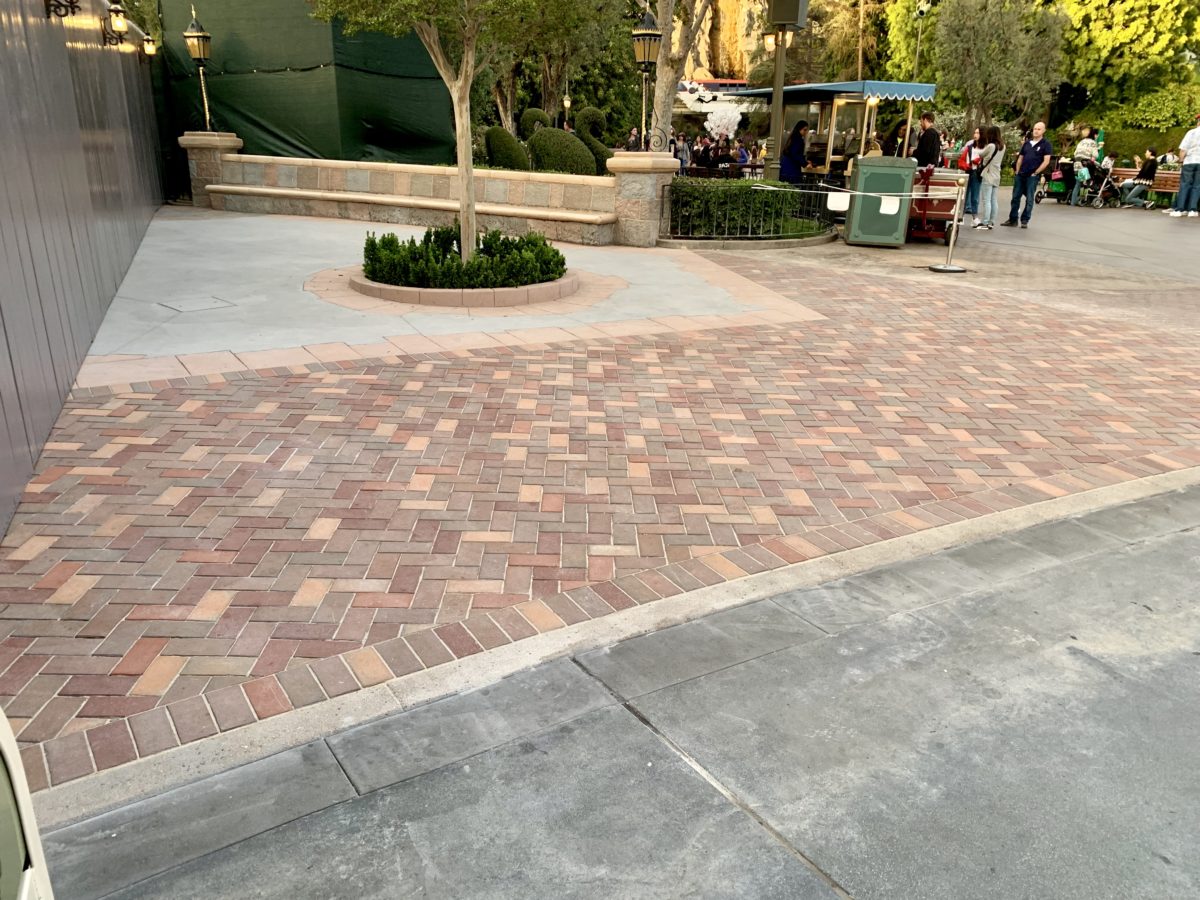 Sleeping Beauty Castle Refurbishment Updates New Brickwork Slow Incline of Curb