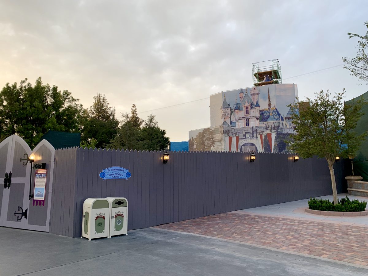 Sleeping Beauty Castle Refurbishment Updates New Brickwork Slow Incline of Curb