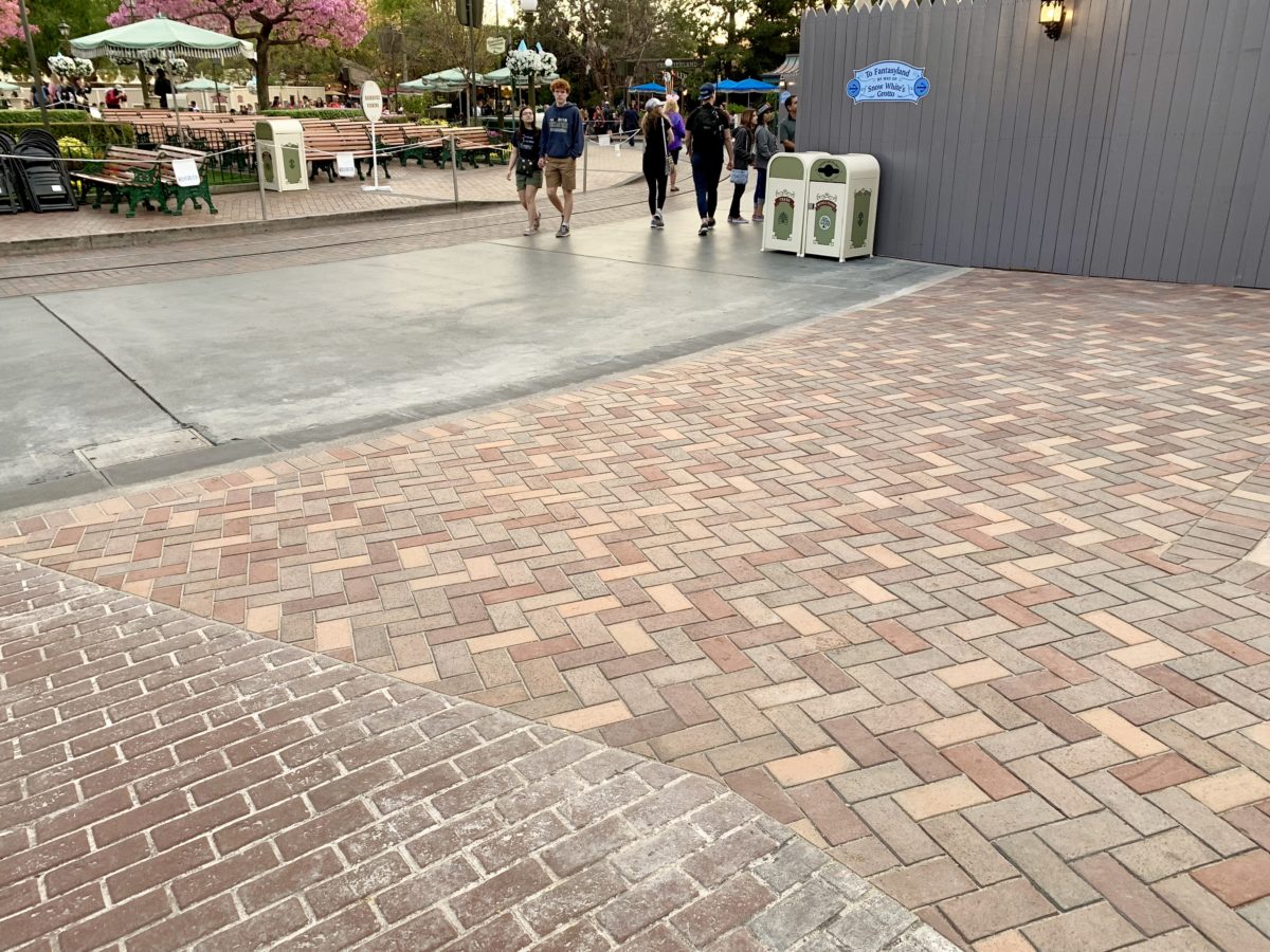 Sleeping Beauty Castle Refurbishment Updates New Brickwork Slow Incline of Curb