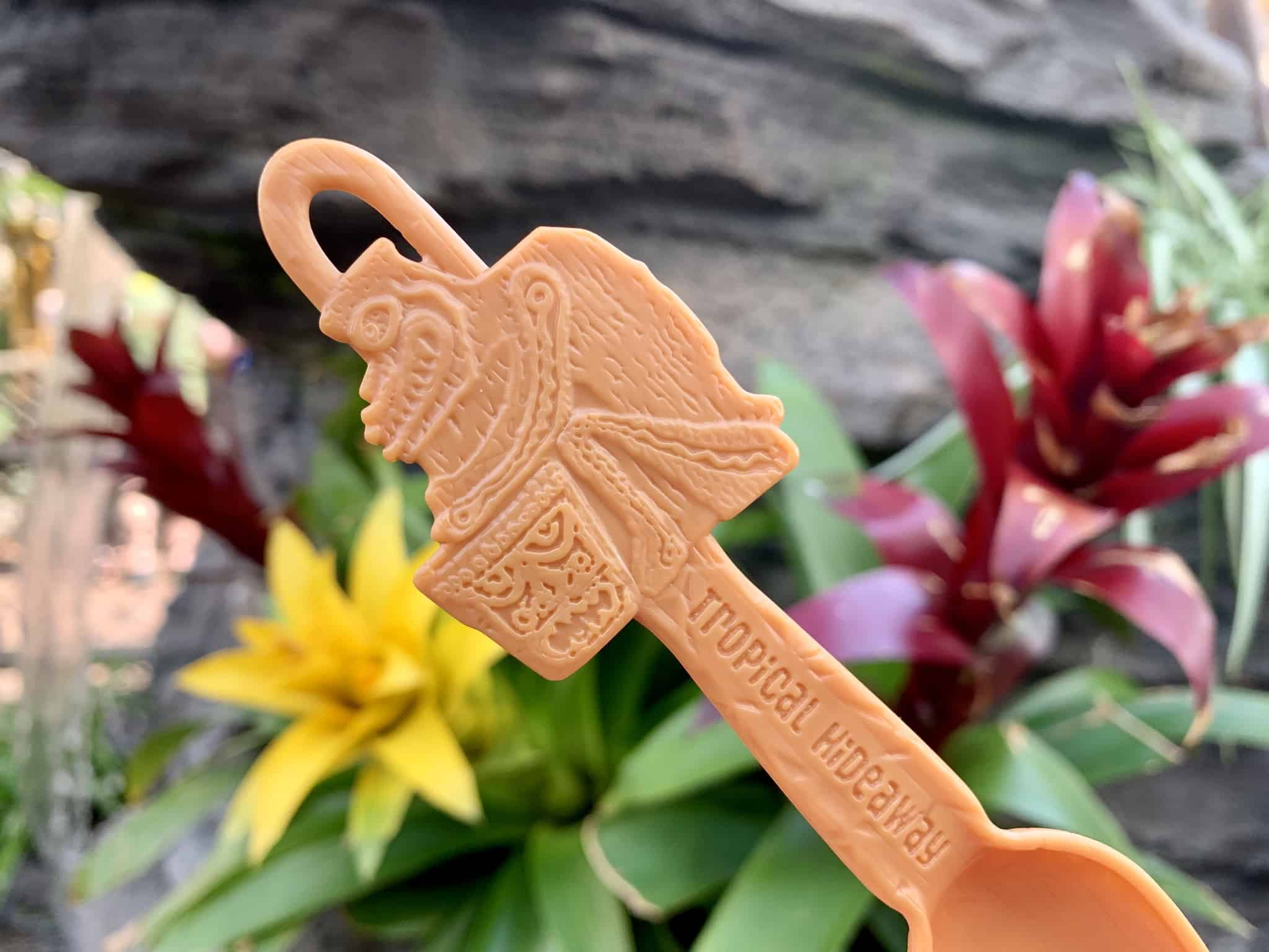 Tropical Hideaway Souvenir Tiki Drummer Spork