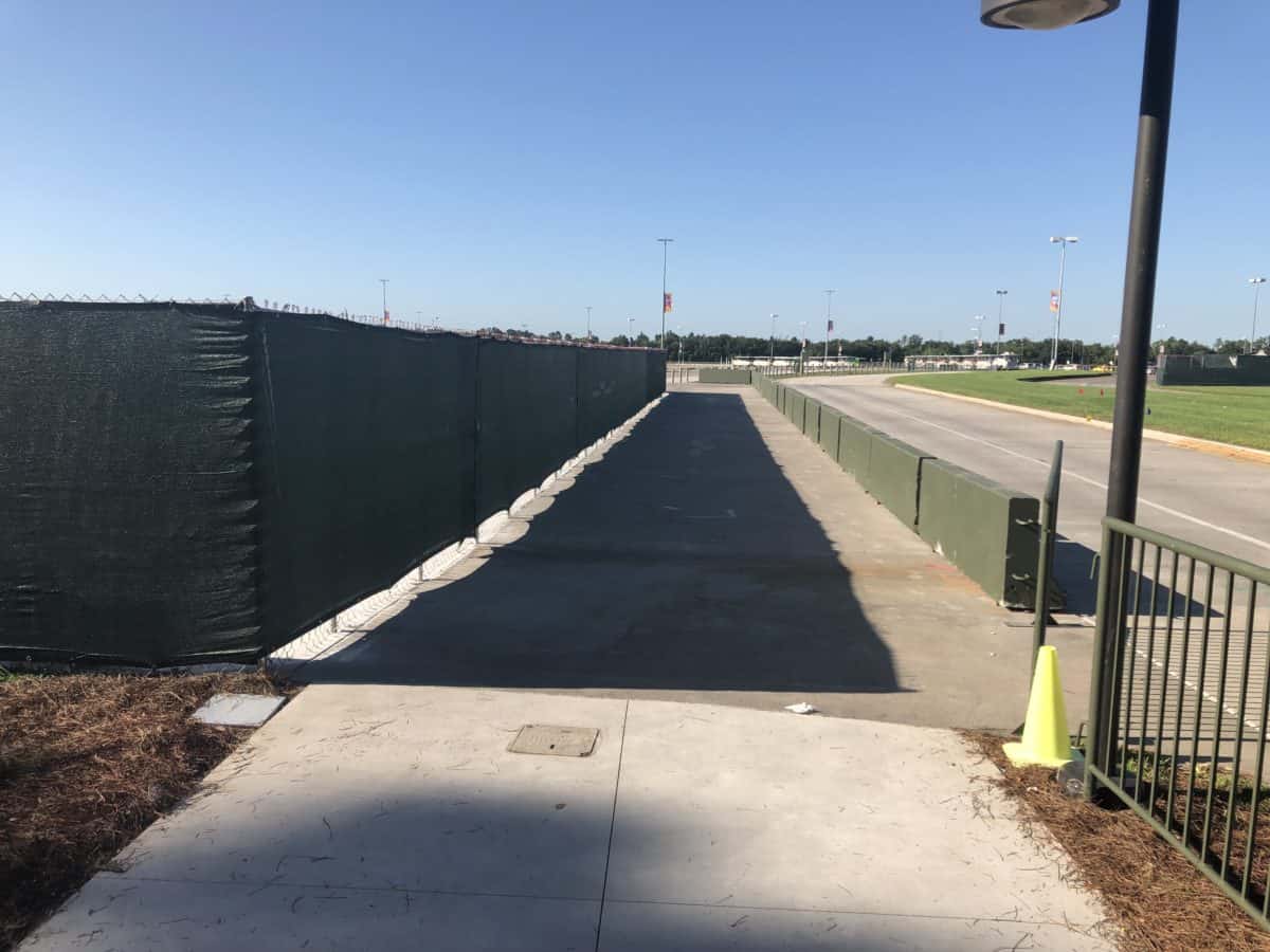 walkway along the tram lane
