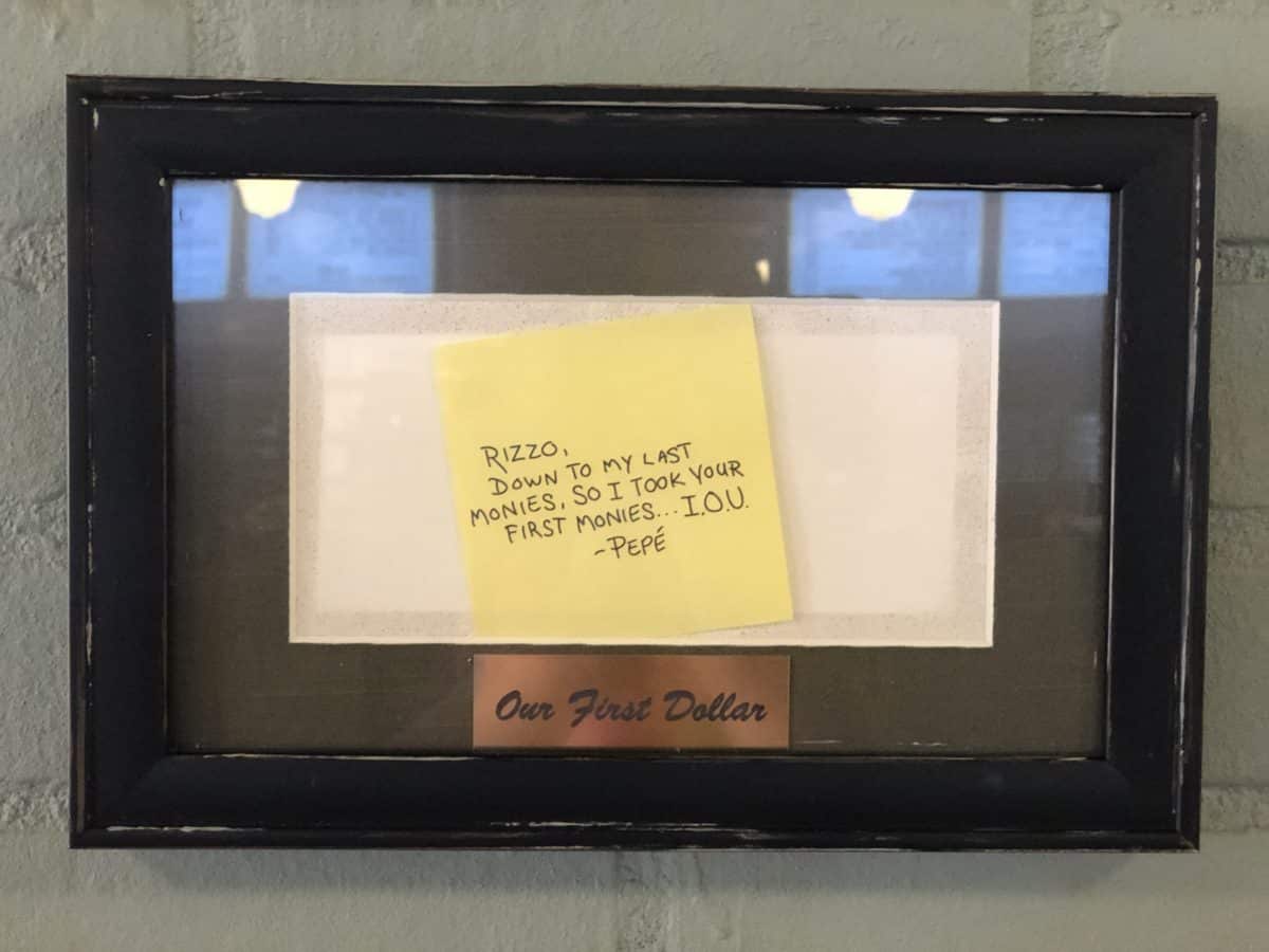 Pepe's IOU Note to Rizzo