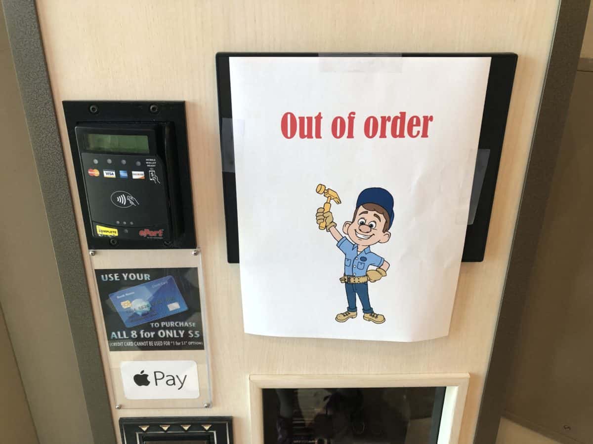 fix it felix out of order sign