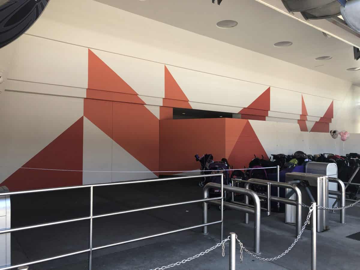Walls around tomorrowland getting a new coat of paint