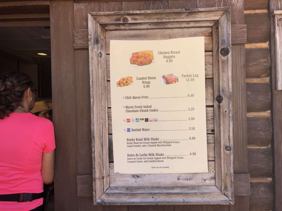 Golden Oak Outpost Updated Menu