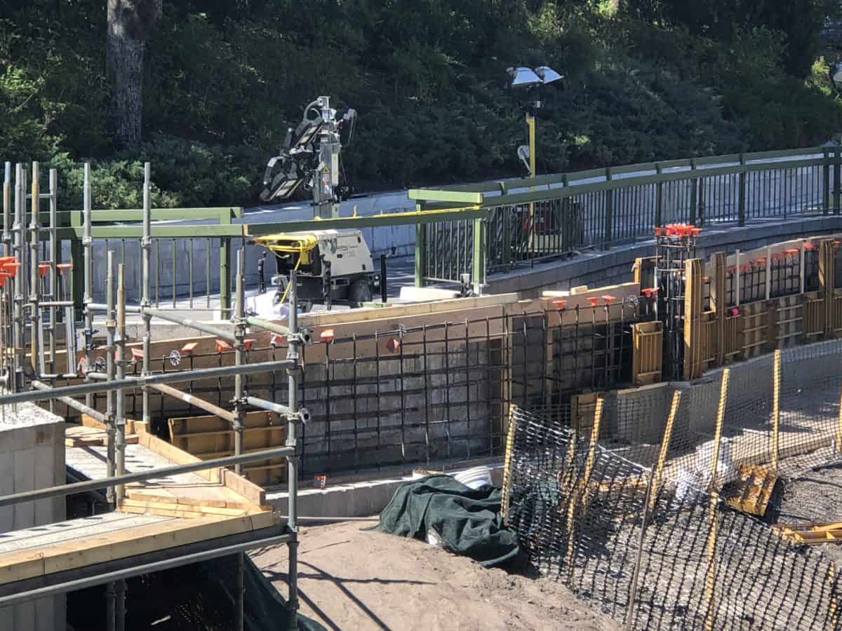 View of the pathway expansion