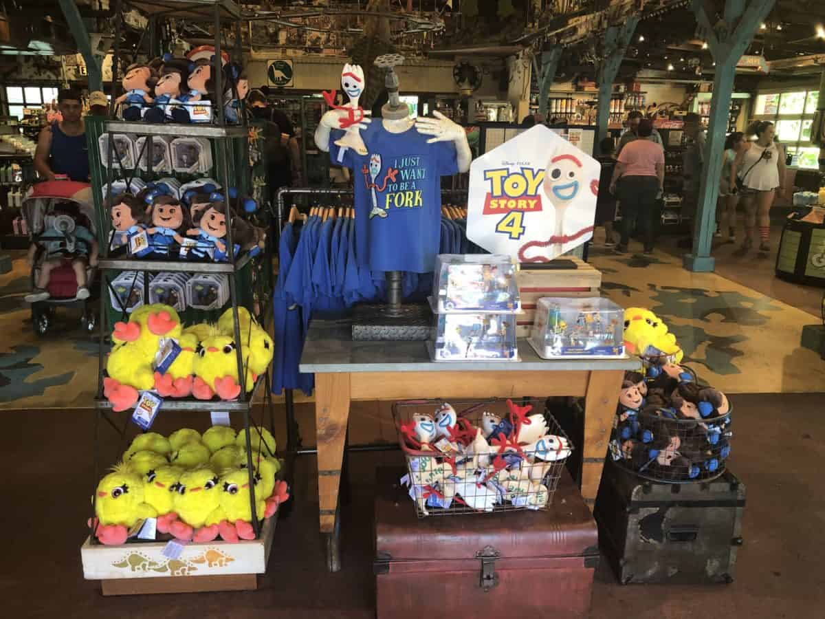 Toy Story 4 merchandise in Dinoland