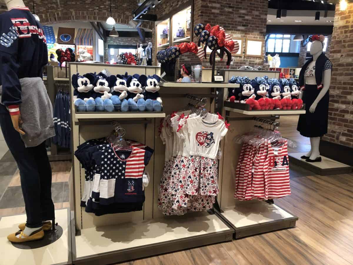 Americana merchandise display