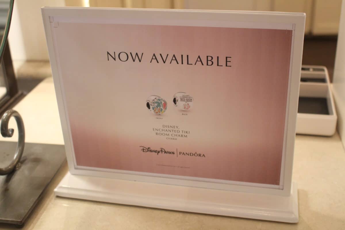 Sign advertising new charm