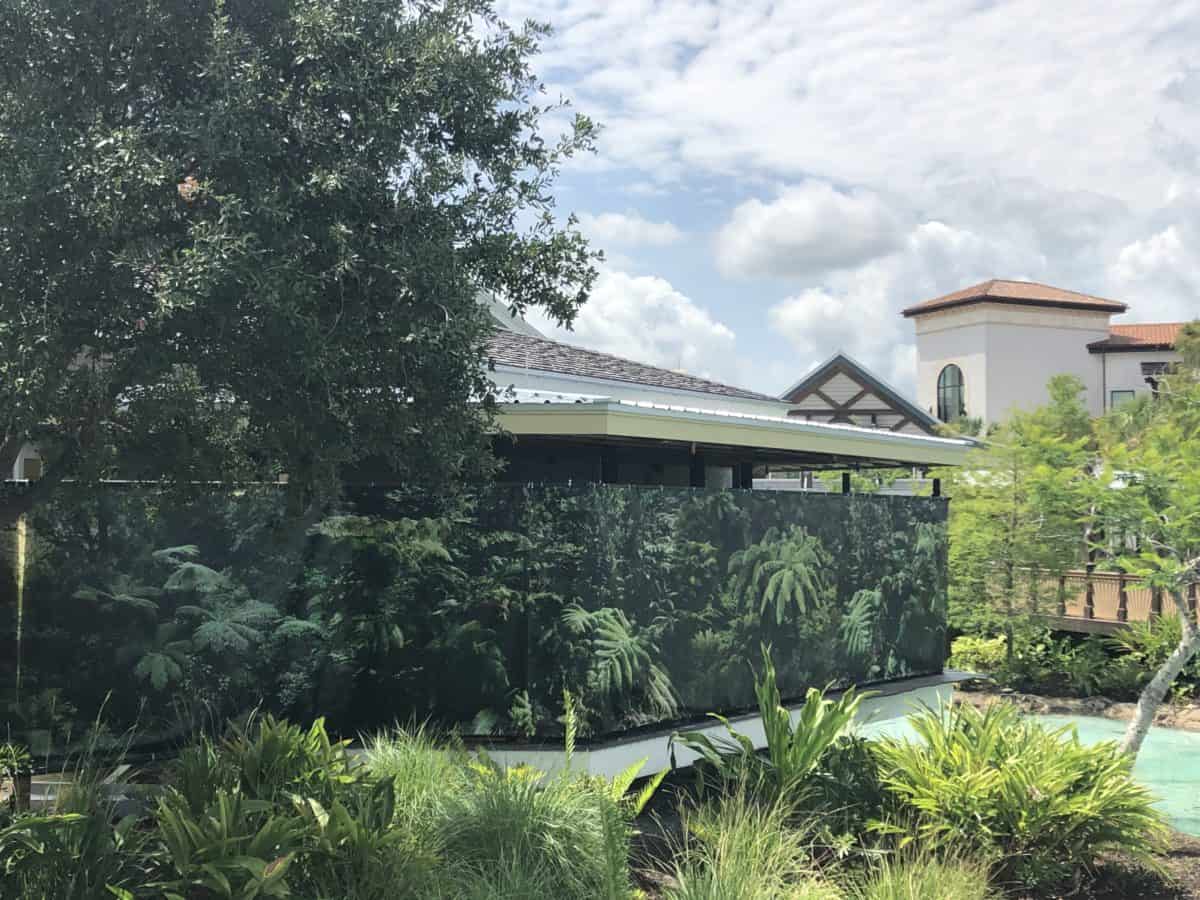 The back patio of the Frontera Cocina is still closed off and under refurbishment