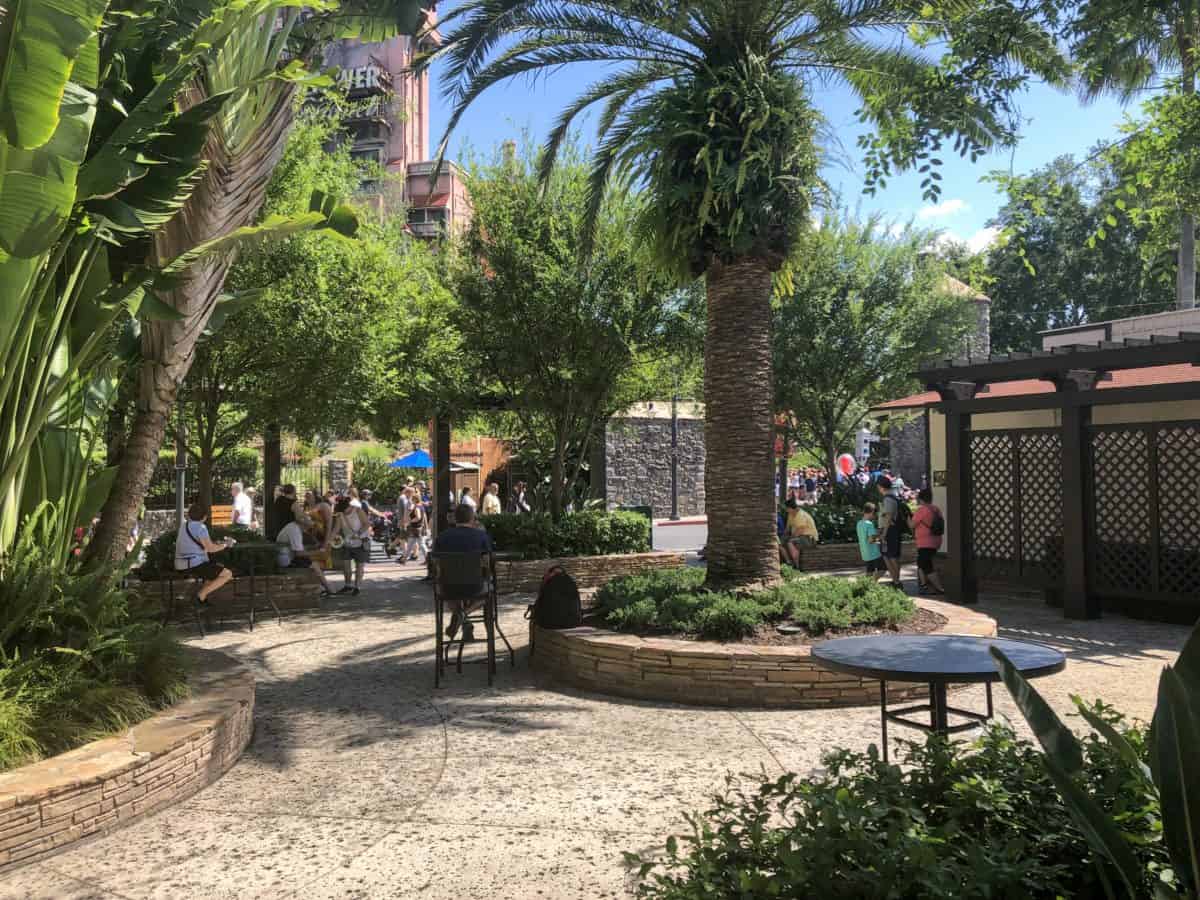 Hollywood Studios former smoking area