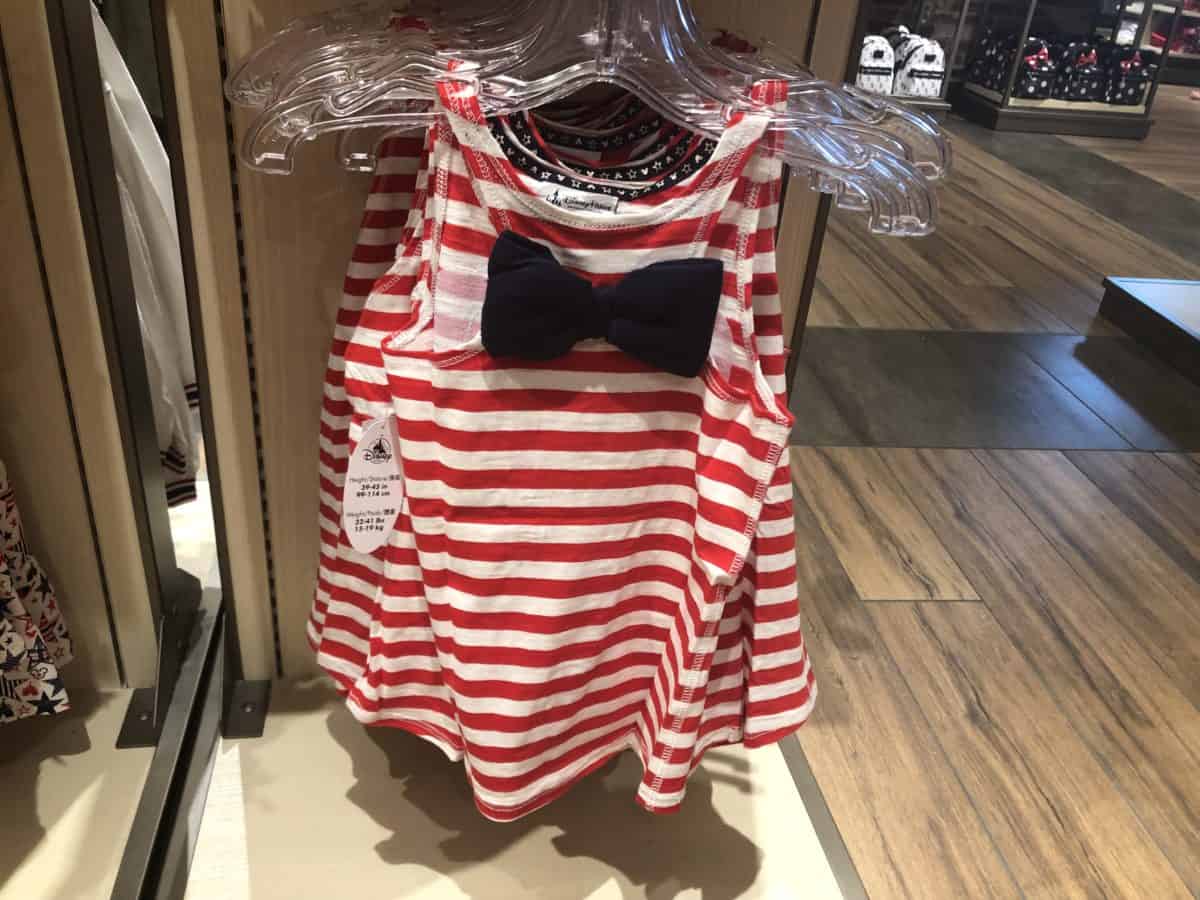 The bow on the back of the Americana USA Minnie Tank Top