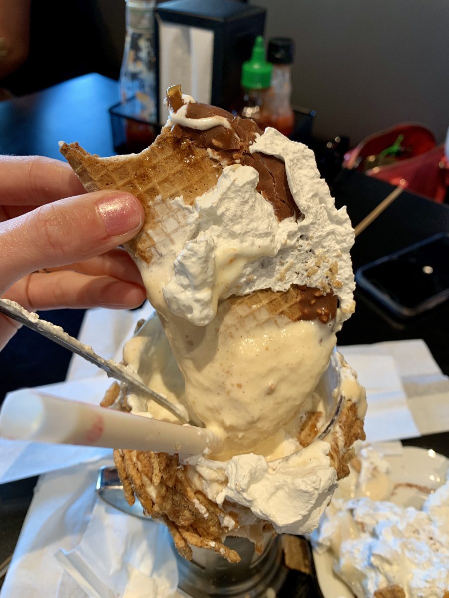 Churro Choco Taco CrazyShake Black Tap Craft Burgers and Shakes