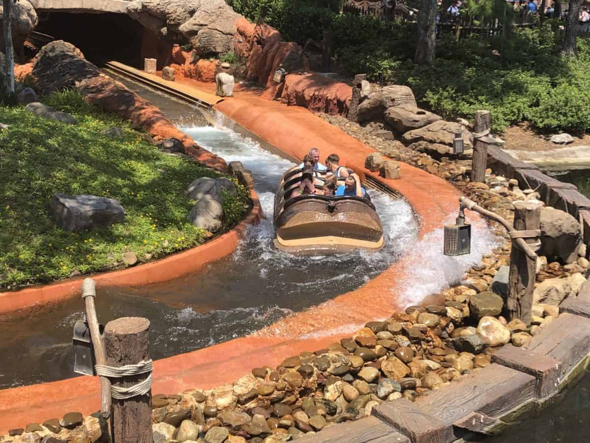 Family soaked on Splash Mountain