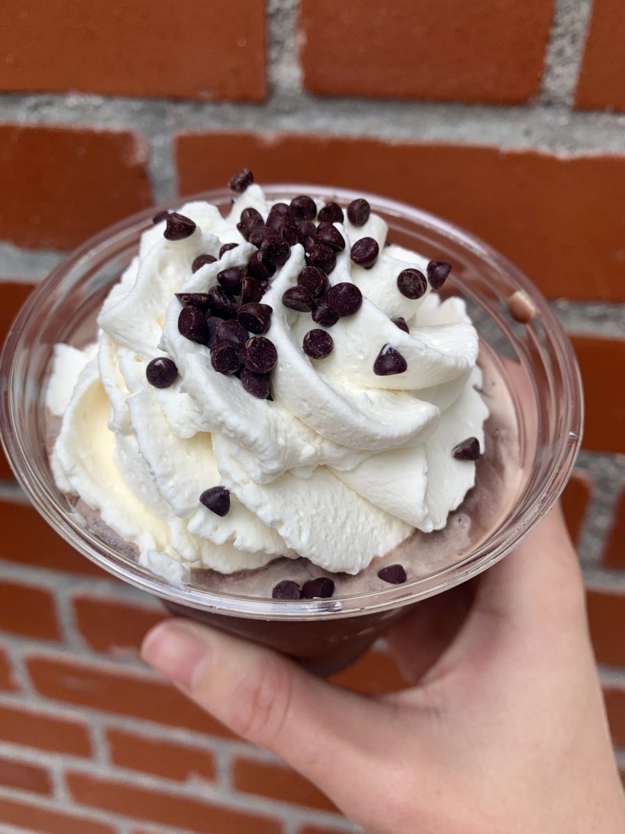 Frozen Hot Cocoa Ghirardelli Soda Fountain and Chocolate Shop Disney California Adventure
