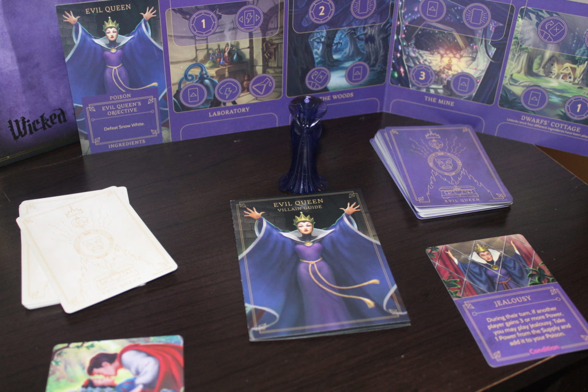 Villainous board game expansion box Snow White