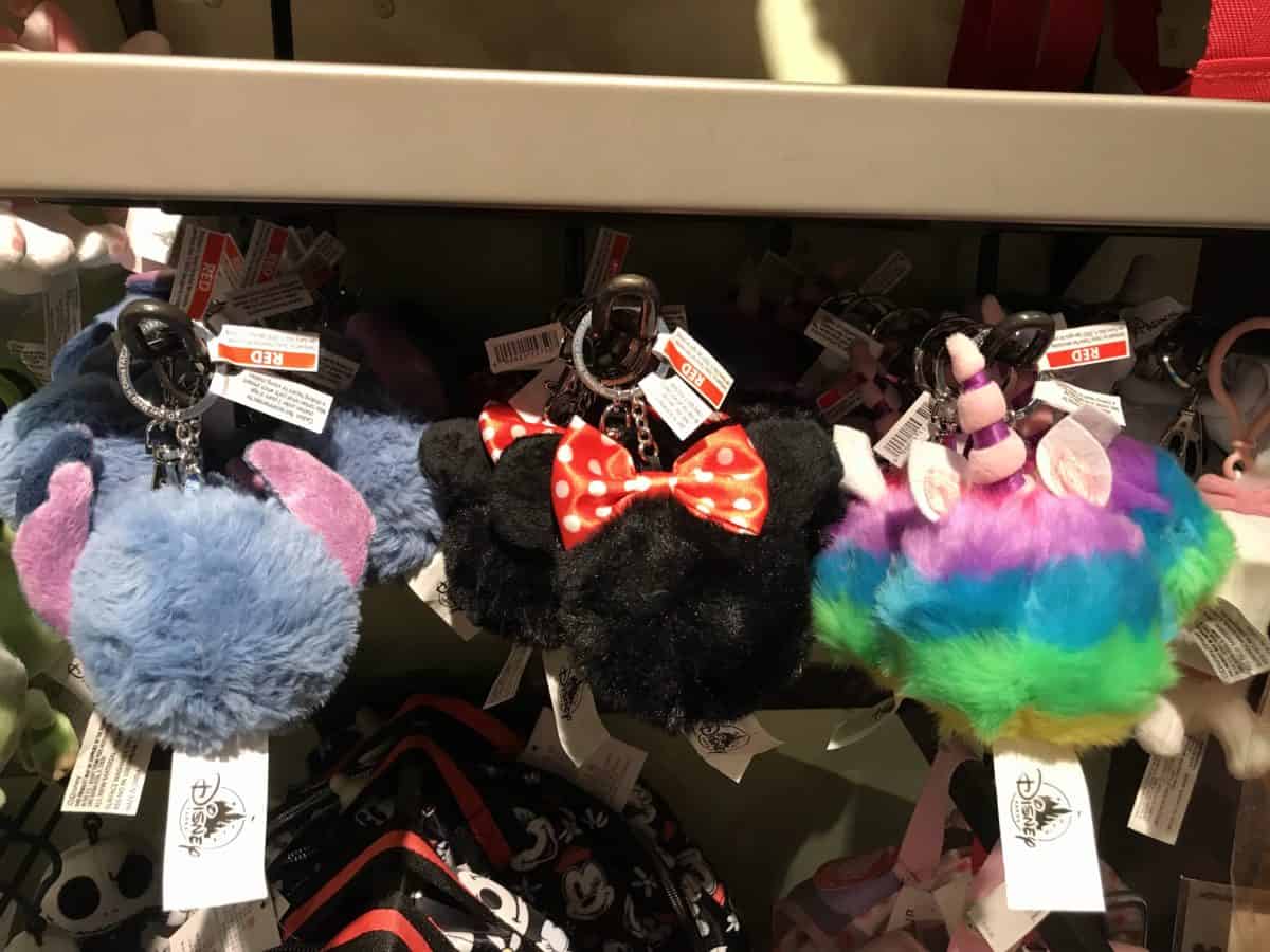 puff ball keychains