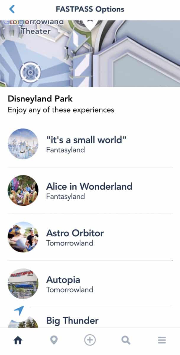 Mobile Replacement FastPass Disneyland App