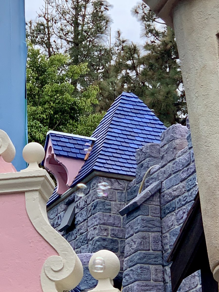 Sleeping Beauty Castle Update New Color Scheme May 9 2019