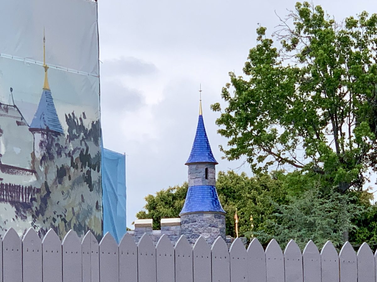 Sleeping Beauty Castle Update New Color Scheme May 9 2019