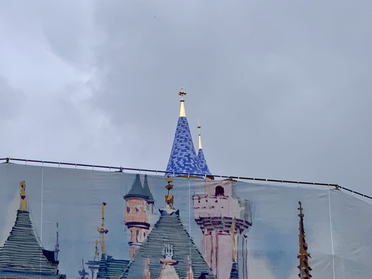 Sleeping Beauty Castle Update New Color Scheme May 9 2019