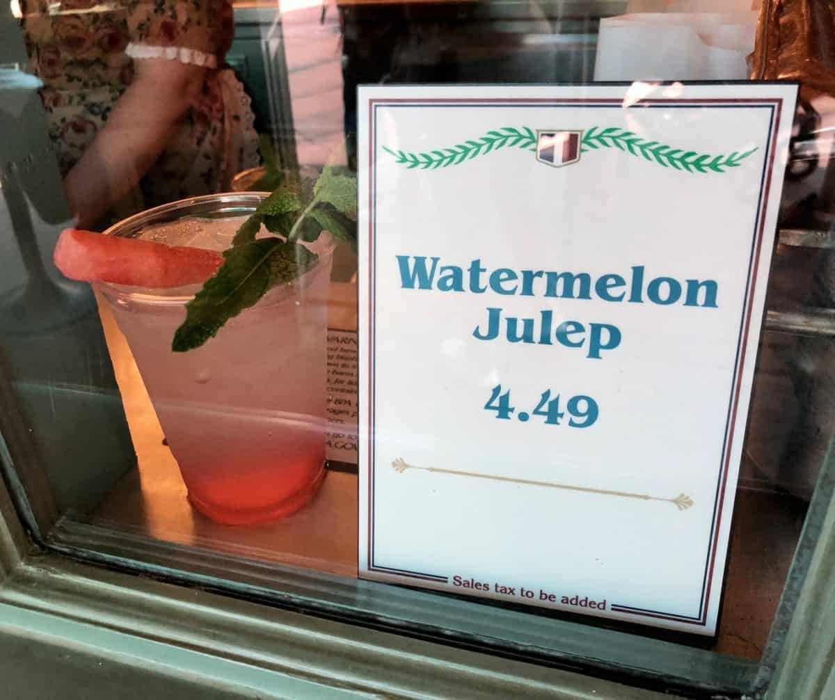 Watermelon Julep Mint Julep Bar New Orleans Square Disneyland Park