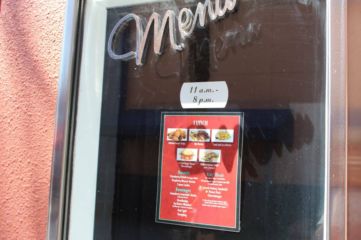 ABC Commissary Lunch Menu