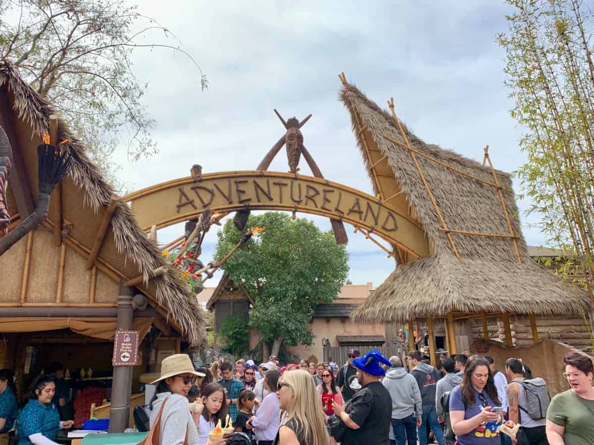 Adventureland's Old Entrance Sign