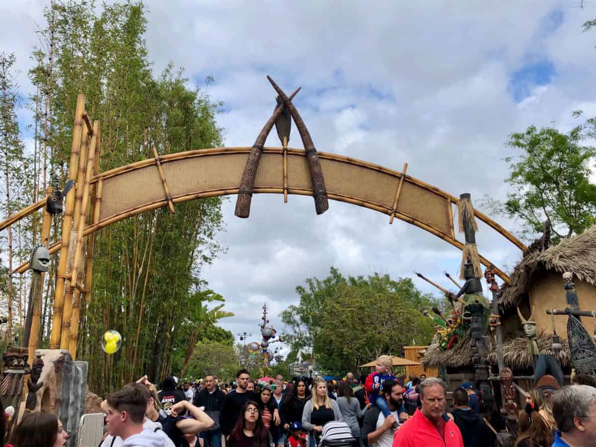 Adventureland's New Entrance Sign Back View