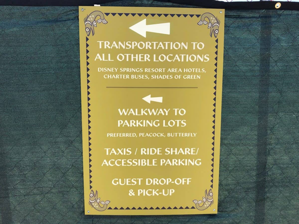 animal kingdom tram loop construction entrance