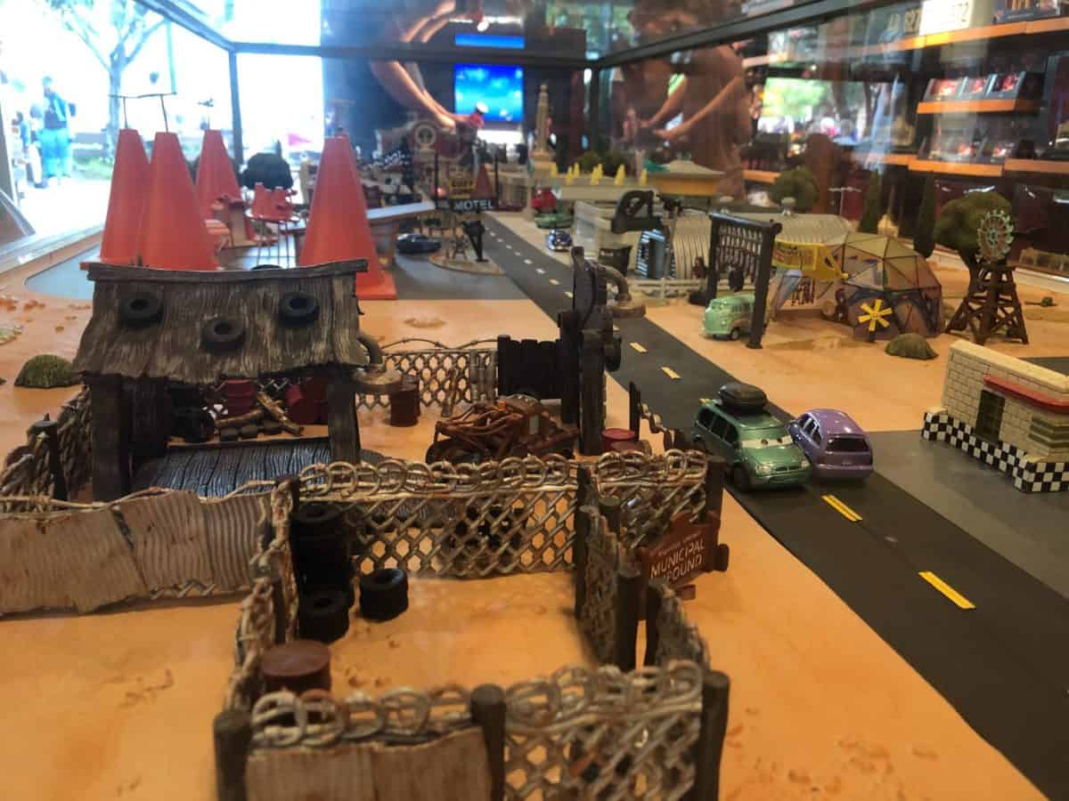 Cars Land Precision Series Diorama Sarge's Surplus Hut Disney California Adventure