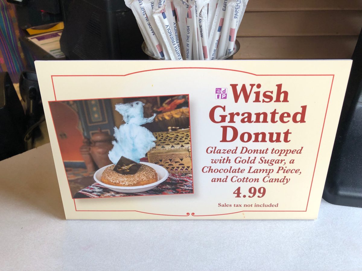 Wish Granted Donut Arrives at Sunshine Tree Terrace, Magic Kingdom