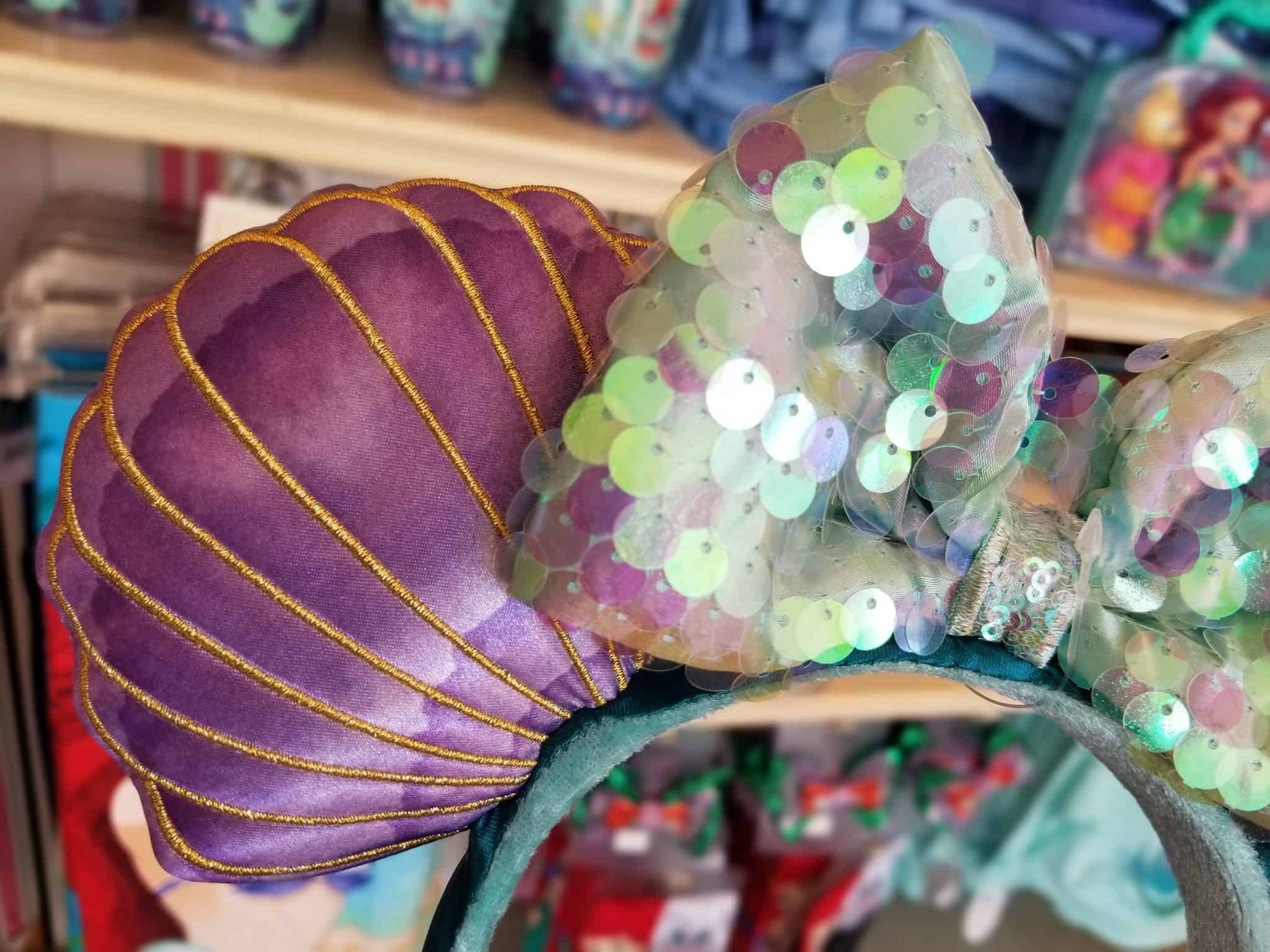 Little Mermaid ear headband Disneyland Resort ear and bow