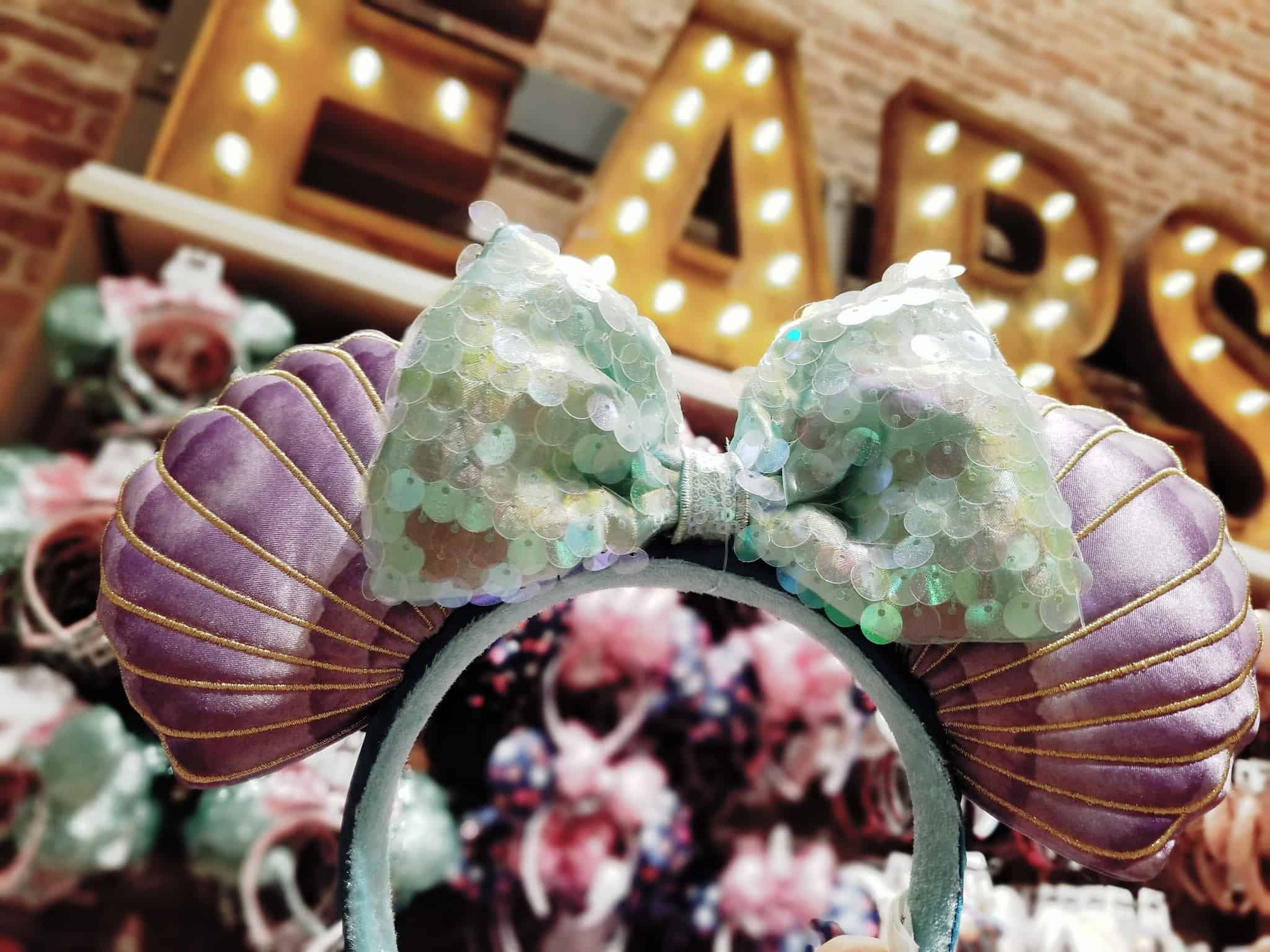 Little Mermaid ear headband Disneyland Resort ear and bow World of Disney