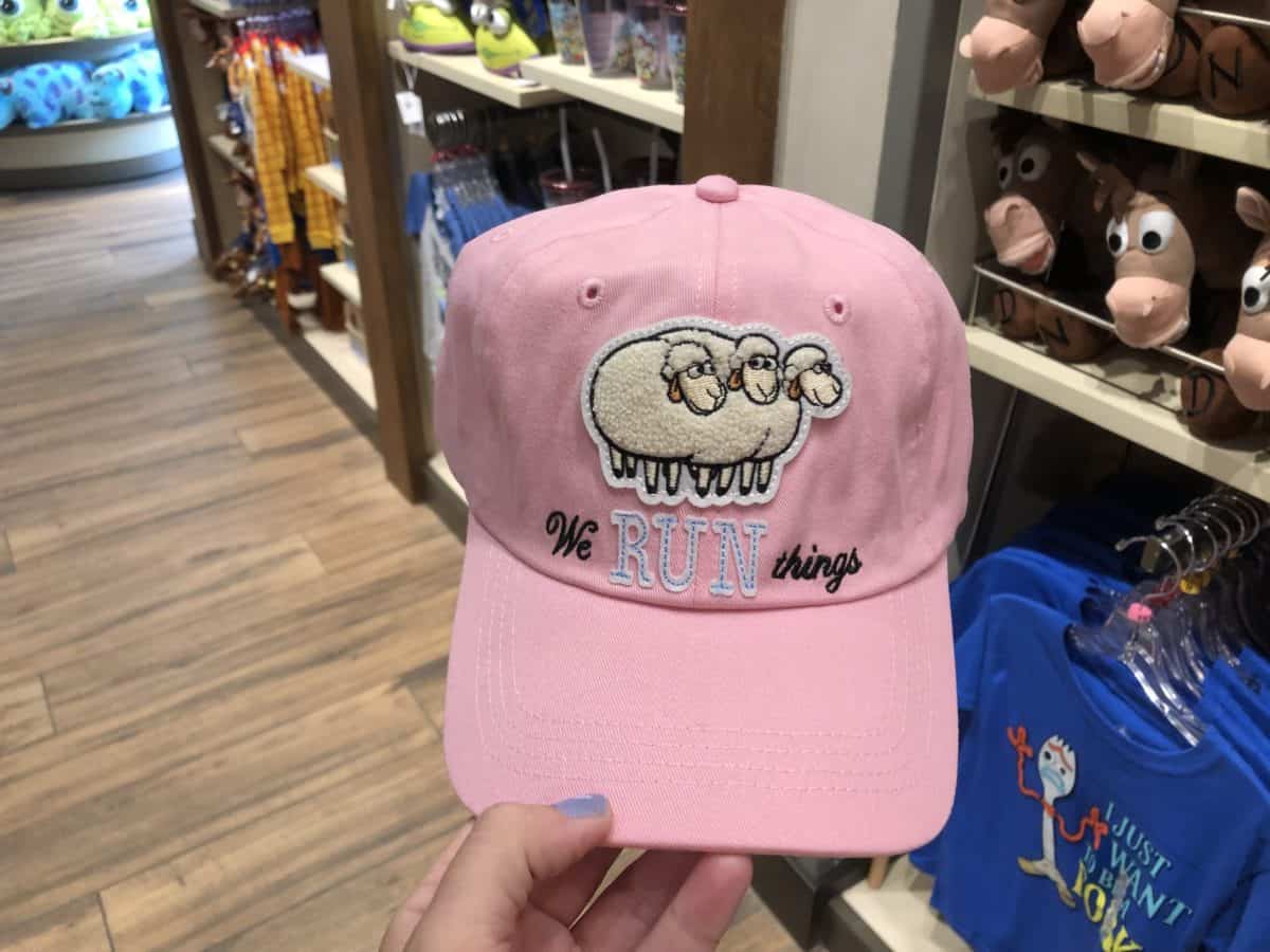 Bo Peep's Sheep on a pink hat with "We Run Things"