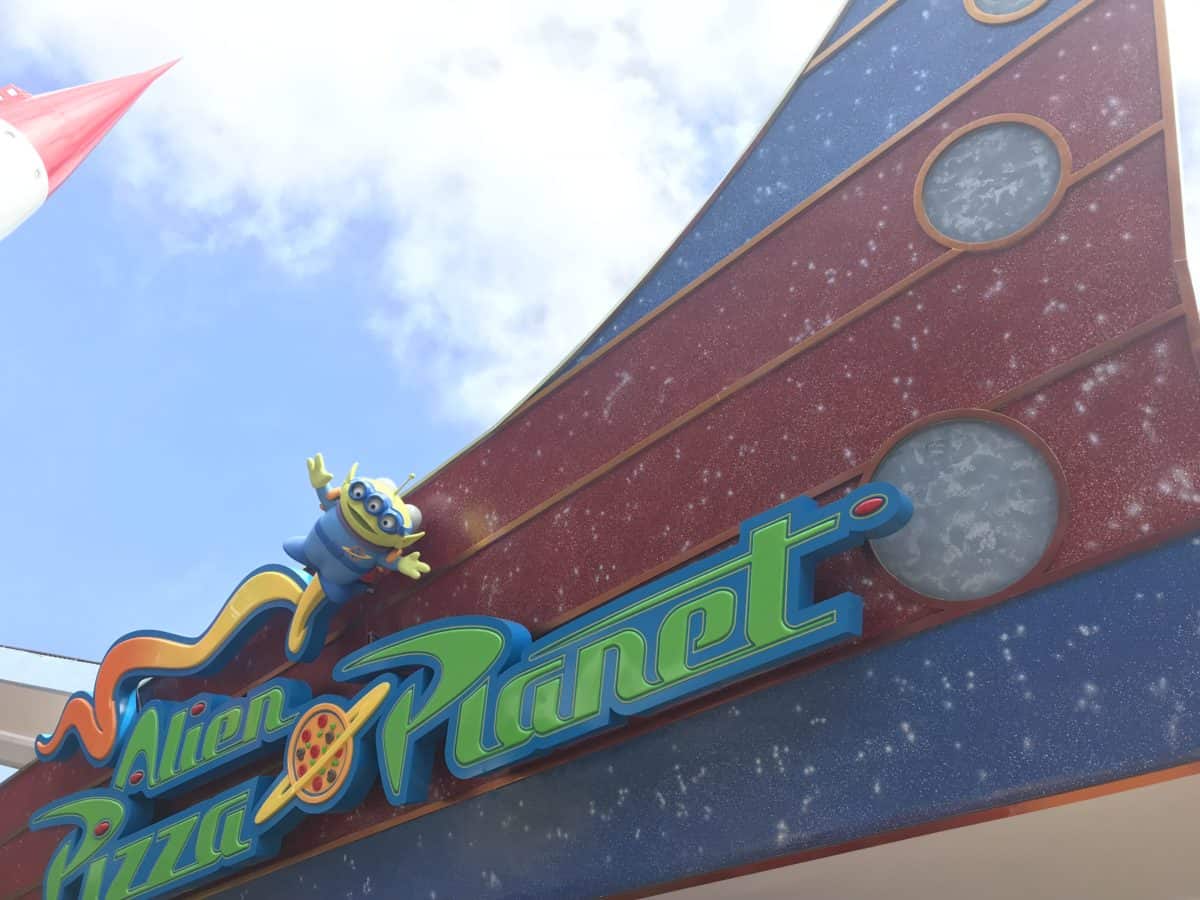 Alien Pizza Planet Tomorrowland Disneyland Park