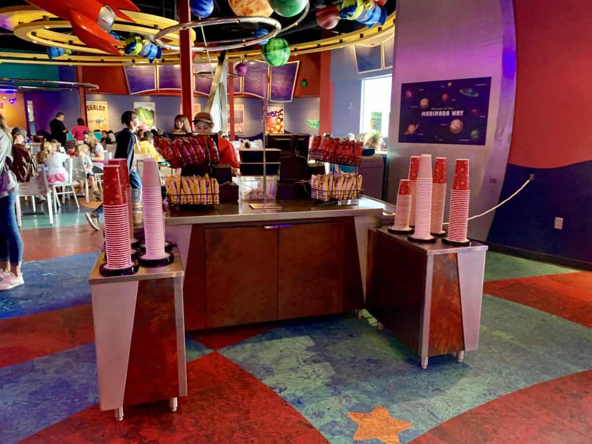 Alien Pizza Planet Tomorrowland Disneyland Park