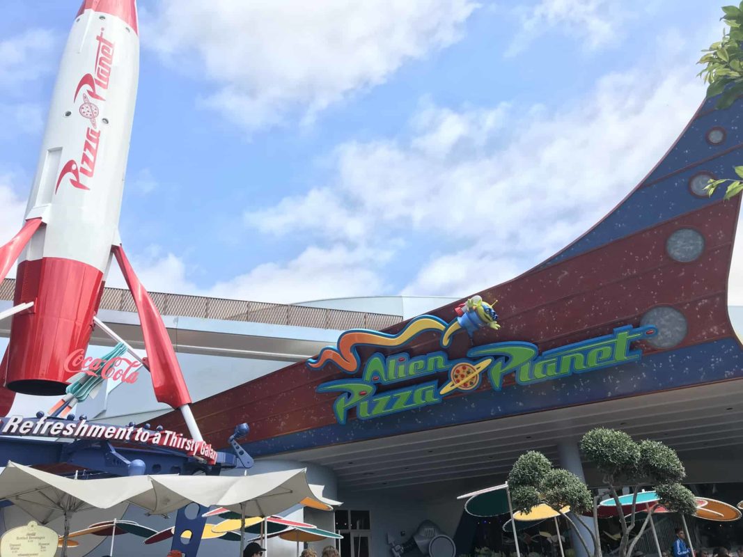 Alien Pizza Planet Tomorrowland Disneyland Park