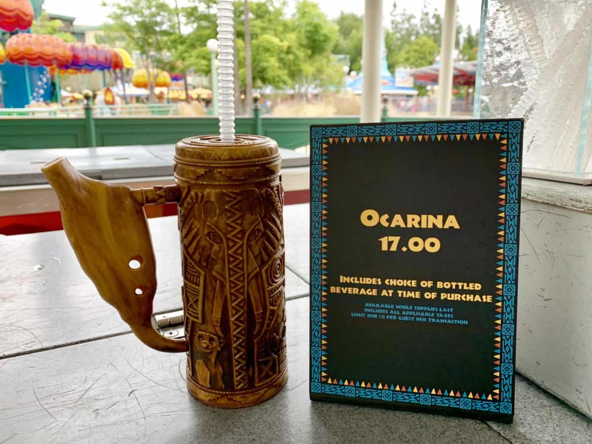Annual Passholder Magnet and Souvenir Ocarina Sipper Lion AP Corner Disney California Adventure