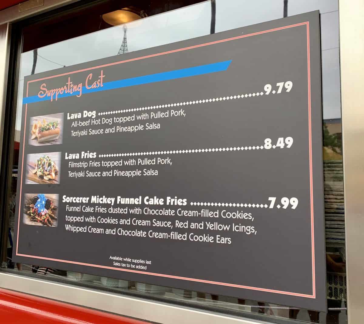Award Wieners Seasonal Menu Items Lava Dog Lava Fries Funnel Cake Fries Disney California Adventure