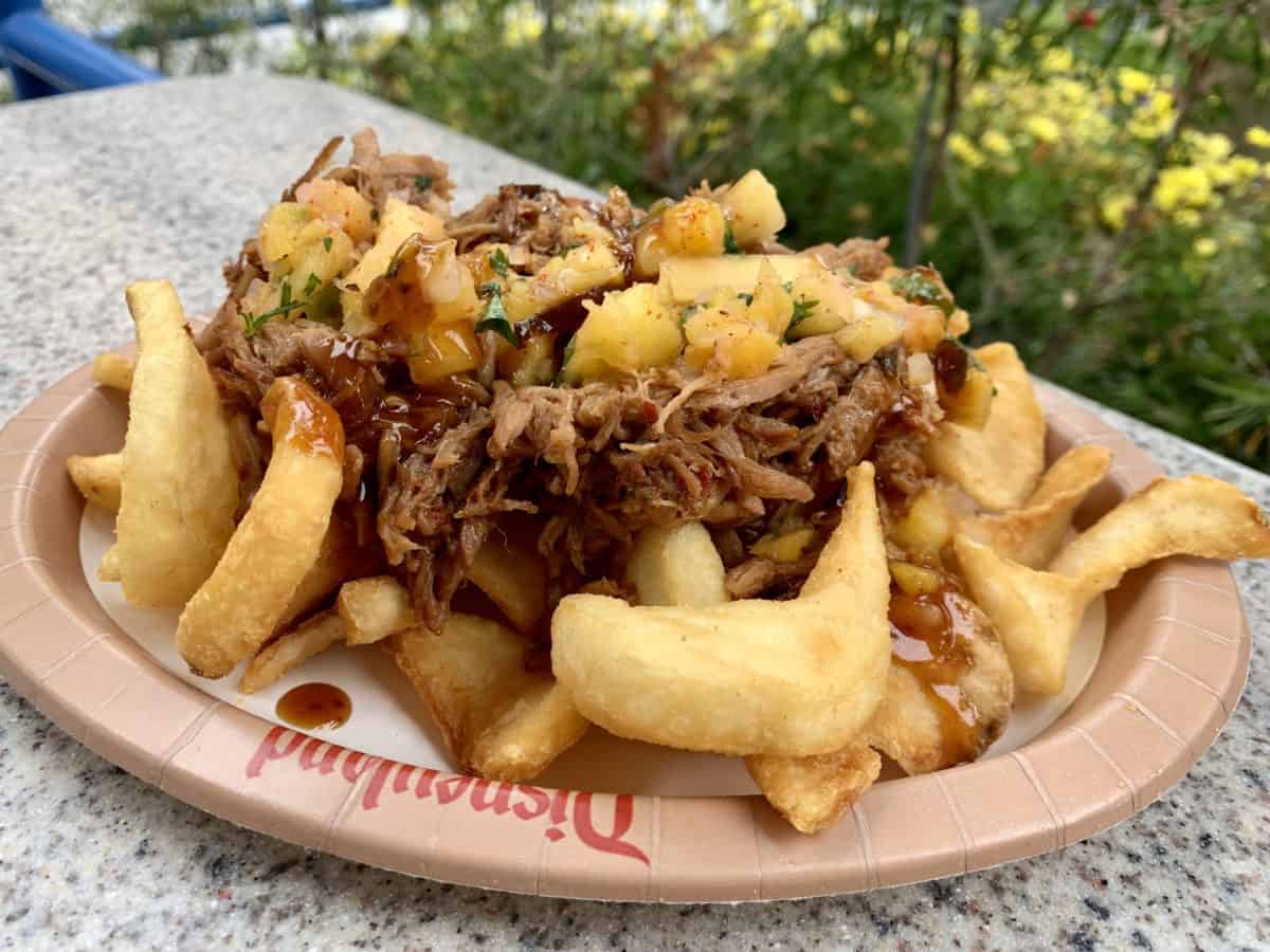 Award Wieners Seasonal Menu Items Lava Dog Lava Fries Funnel Cake Fries Disney California Adventure